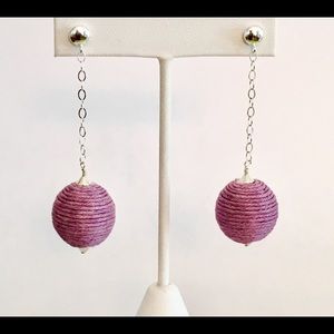 Pom Pom-A-Go-Go Earrings - Lavender